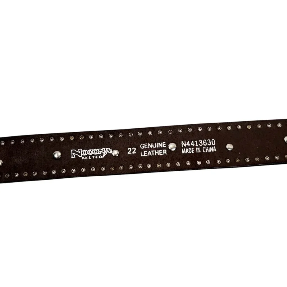 Nocona Girls Western Belt Studded Pink Cross Heart